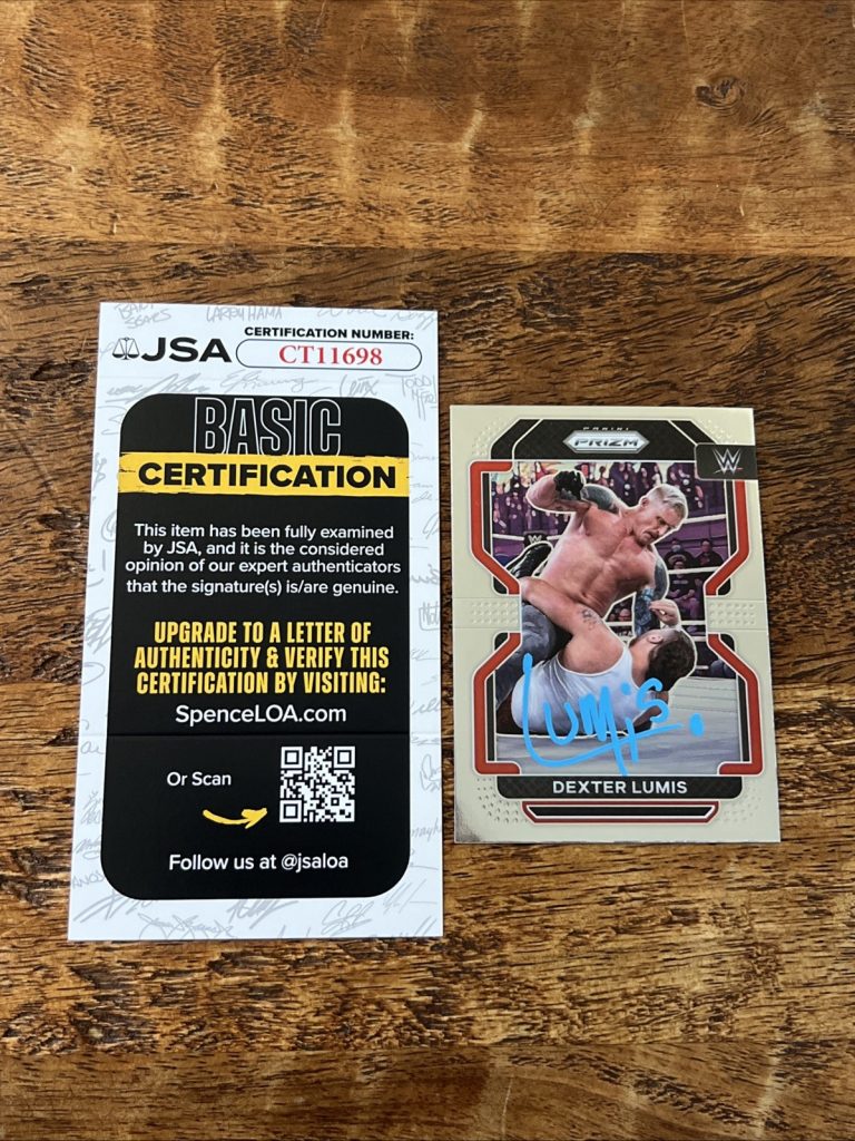 Dexter Lumis IP Signed Panini Prizm Card JSA Coa Autographed WWE