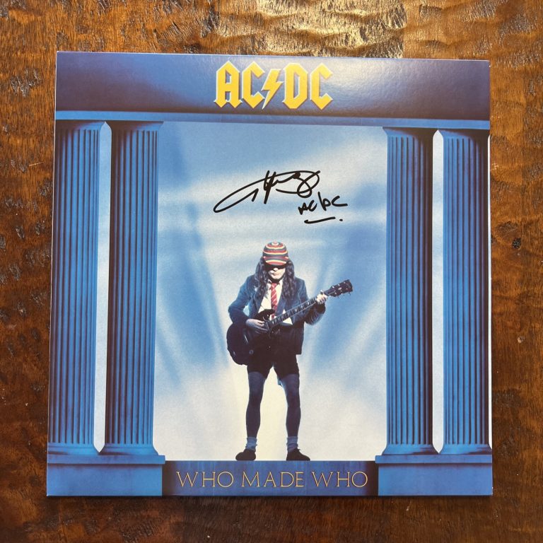 Angus Young Signed Who Made Who Vinyl Album JSA Coa Autographed AC/DC
