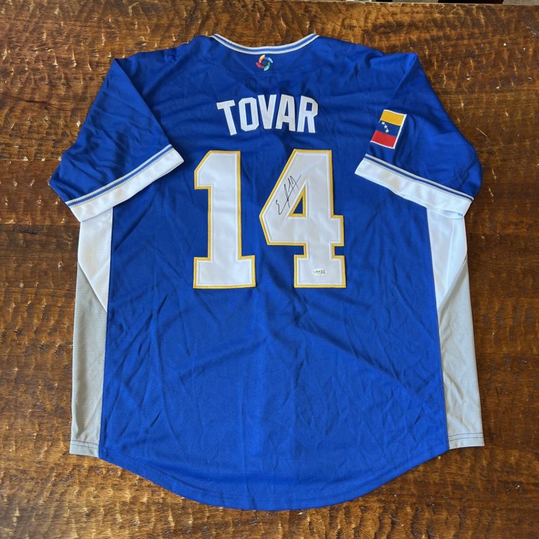 Ezequiel Tovar Signed Venezuela WBC Jersey JSA Coa Autographed Rockies