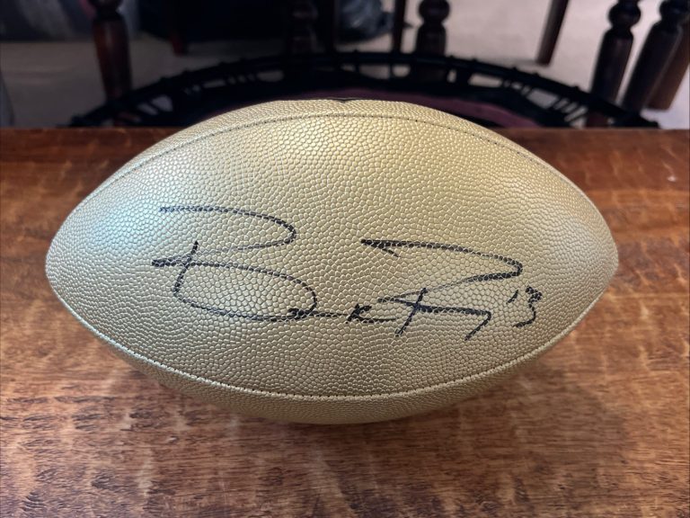 Brock Purdy Signed Gold NFL Football JSA Coa Autographed 49ers