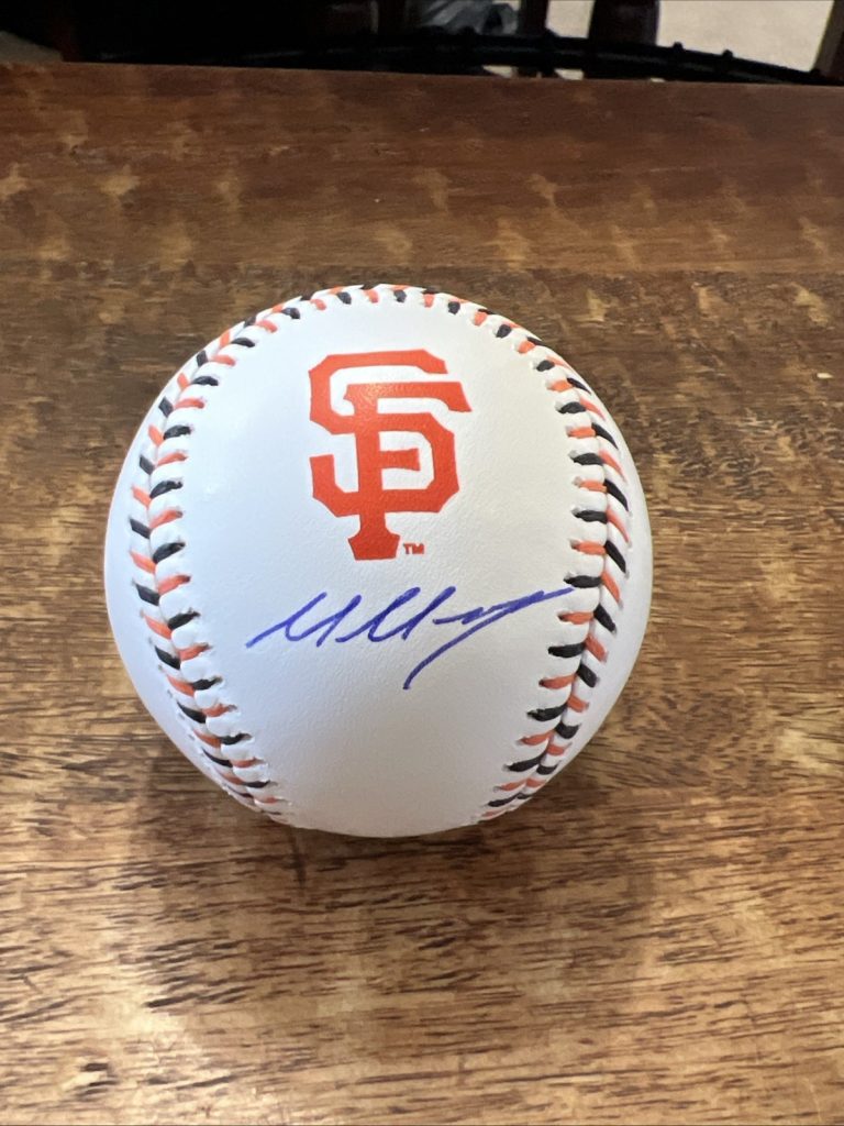 Marcelo Mayer Signed San Francisco Giants Logo Baseball JSA Coa Autographed