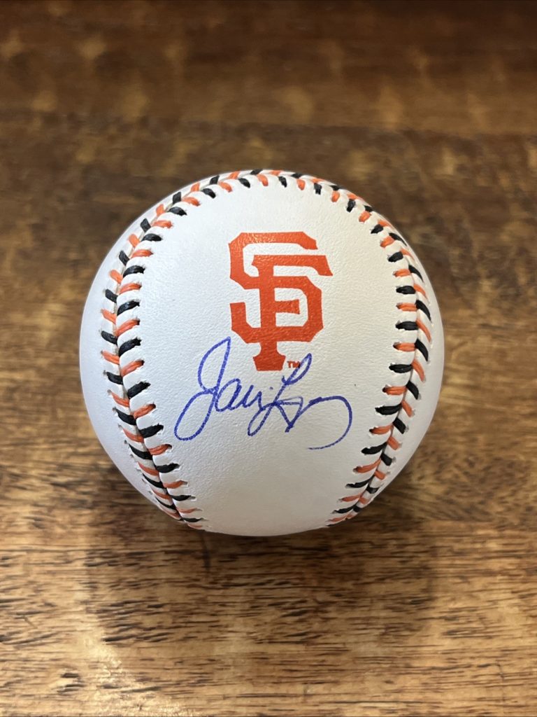 Javier Lopez Signed San Francisco Giants Logo Baseball JSA Coa Autographed Javy
