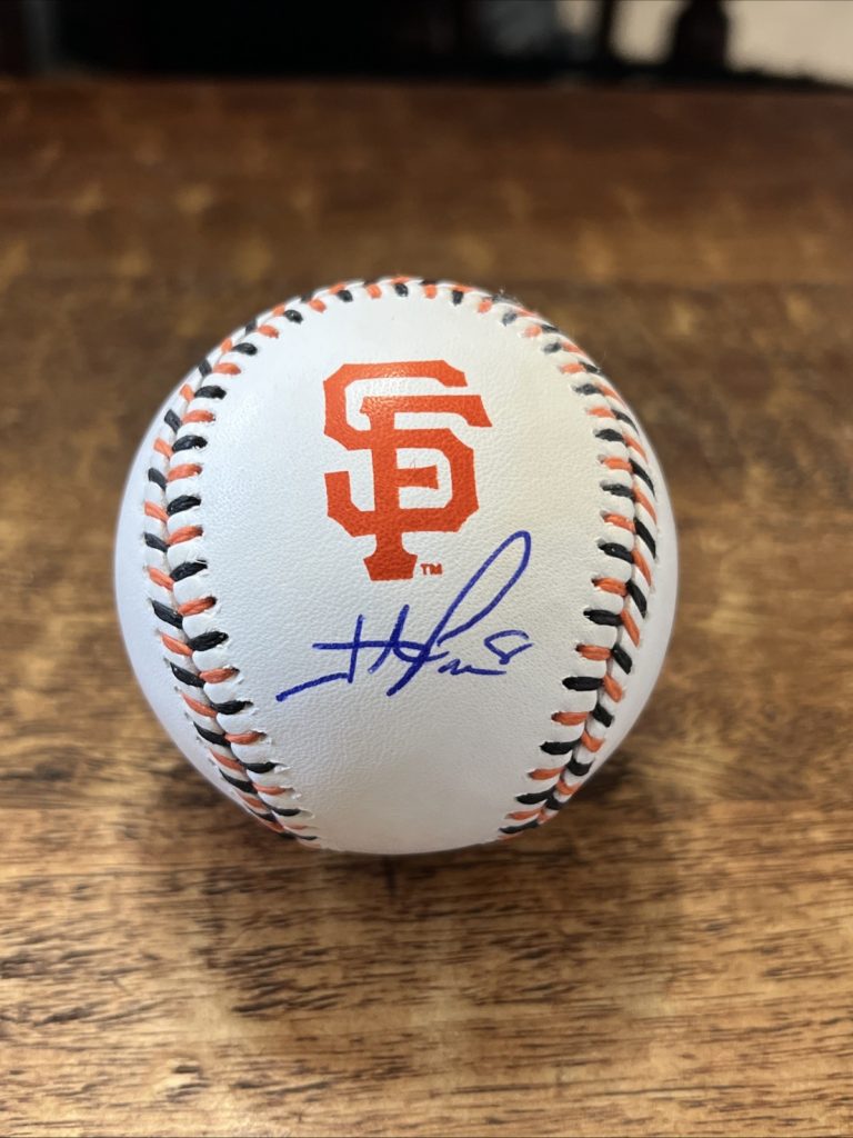 Hunter Pence Signed San Francisco Giants Logo Baseball JSA Coa Autographed