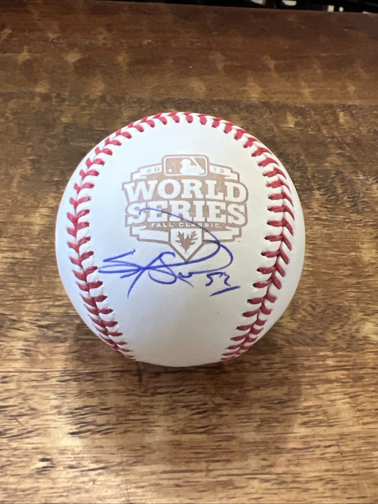 Sergio Romo Signed 2012 World Series Baseball JSA Coa Giants Autographed