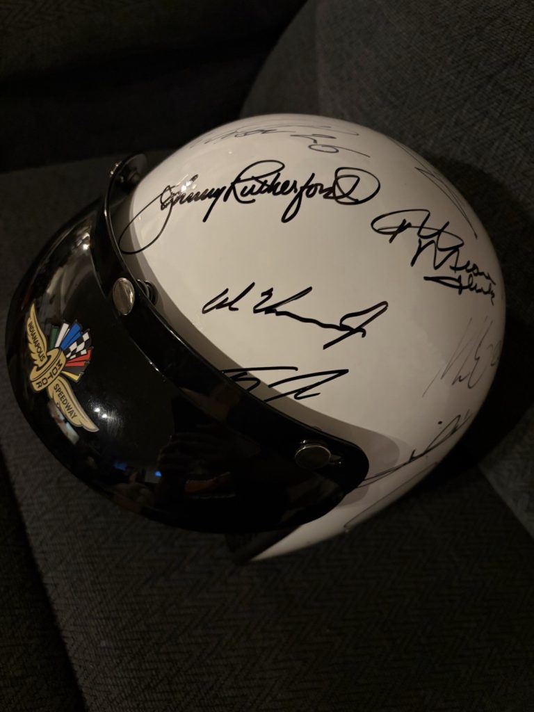 19 Winners Signed Full Sz Helmet Indianapolis Indy 500 Rick Mears Alex Palou Etc