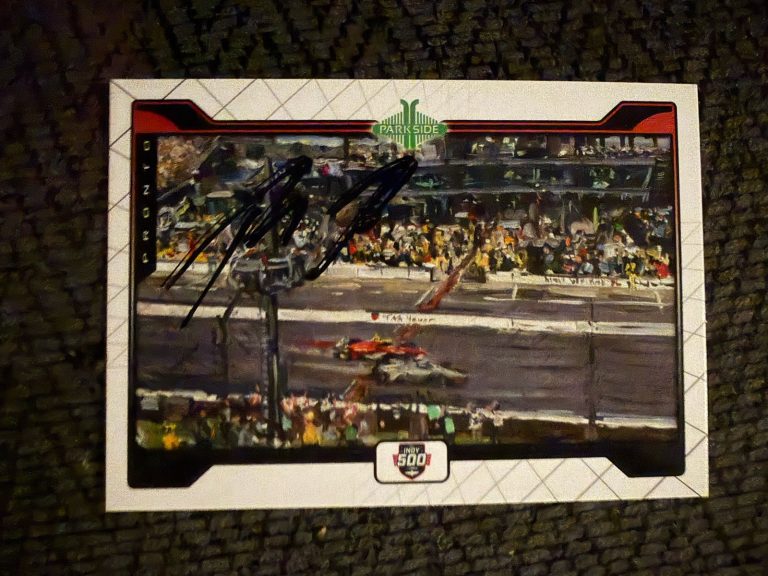 2026 Parkside Pronto Indy 500 Car Trading Card Signed Felix Rosenqvist Winner