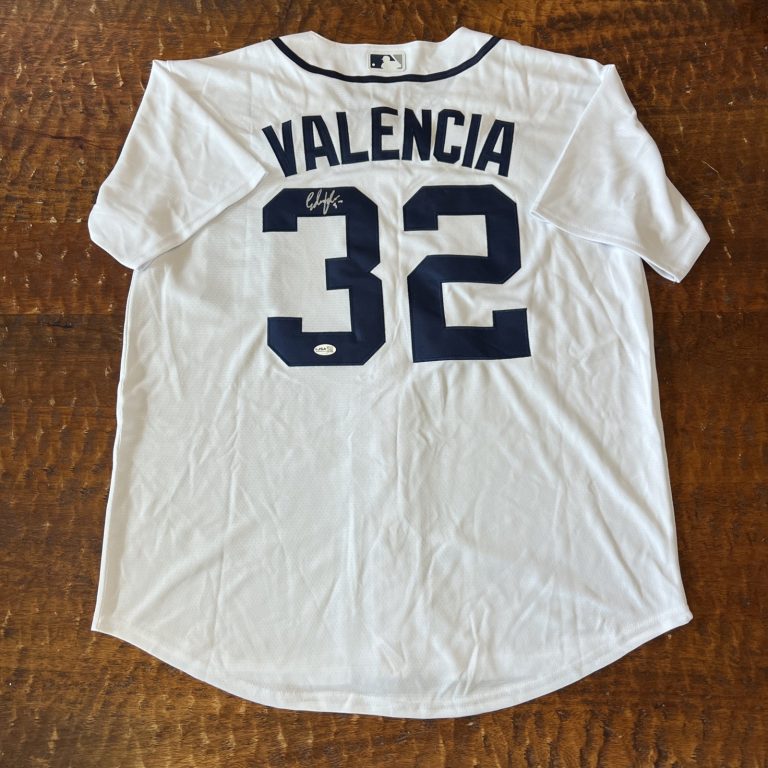 Eduardo Valencia Signed Detroit Tigers Jersey JSA Coa Autographed