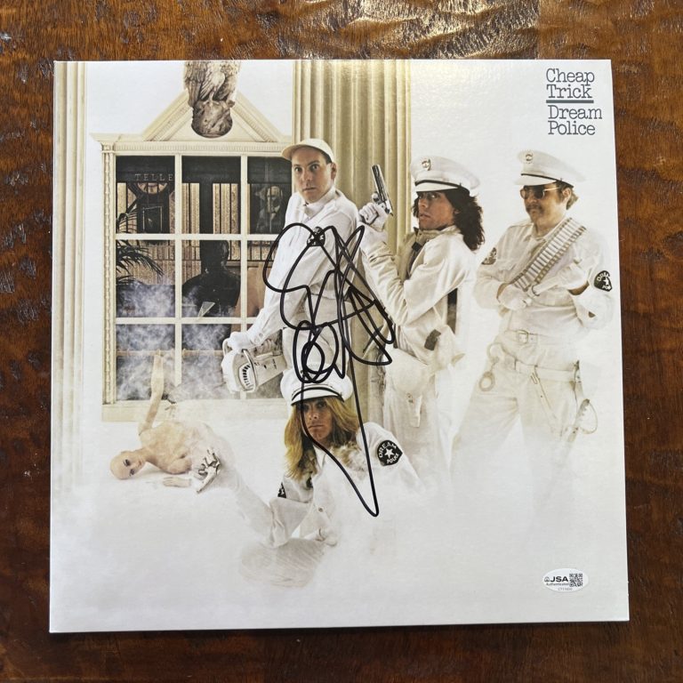 Rick Nielsen Signed Dream Police Vinyl Album JSA Coa Cheap Trick Autographed