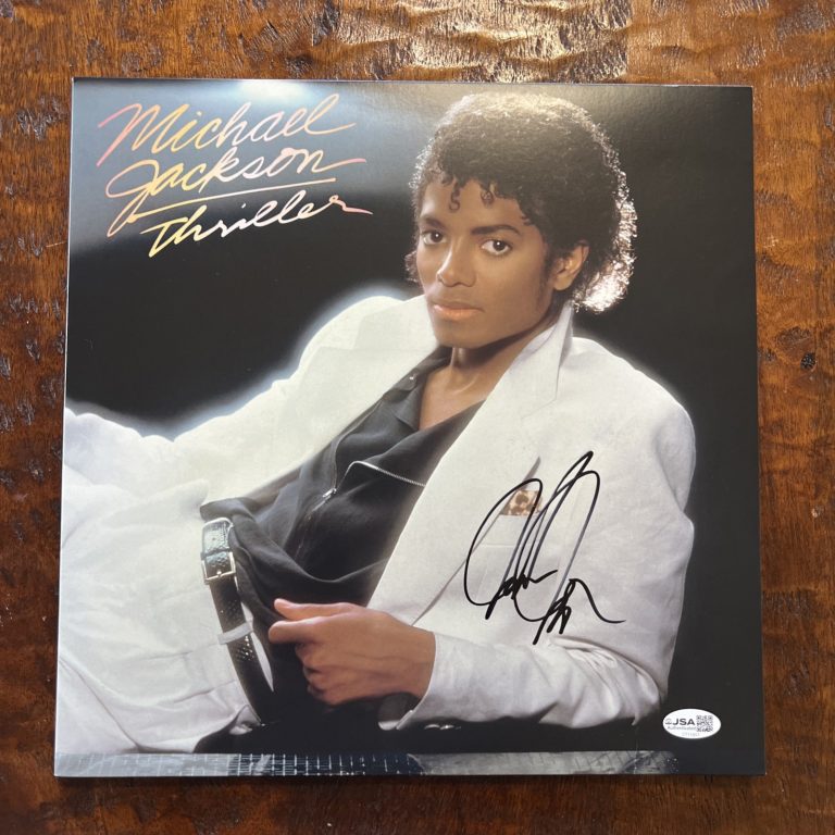 Jaafar Jackson Signed Thriller Vinyl Album JSA Coa Autographed Michael
