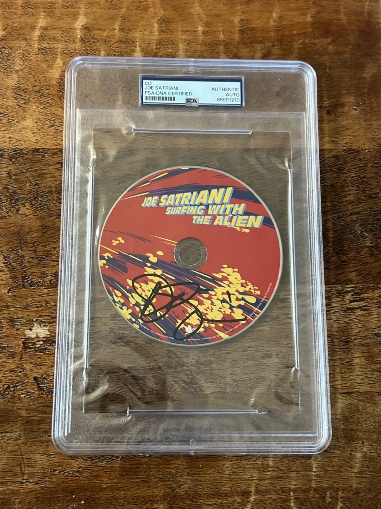 Joe Satriani Signed Surfing With The Alien CD PSA/DNA Slab Autographed