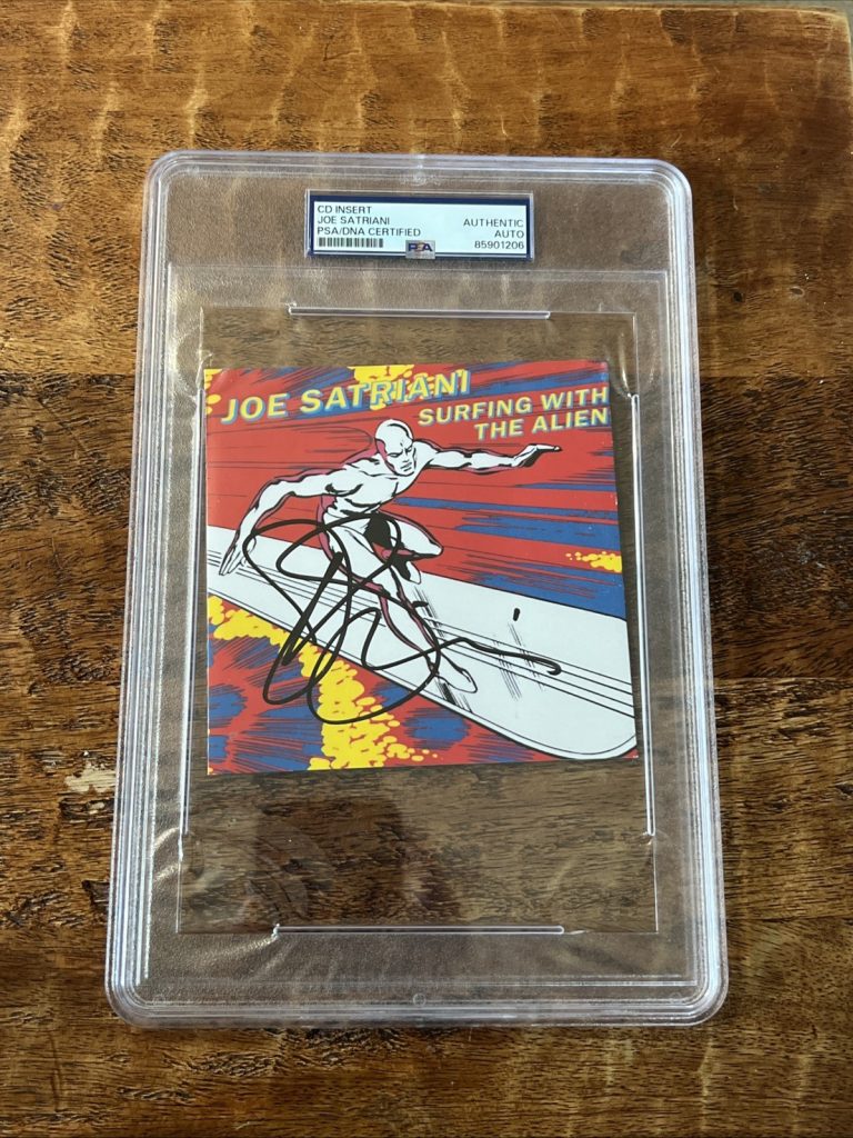 Joe Satriani Signed Surfing With The Alien CD PSA/DNA Slab Autographed