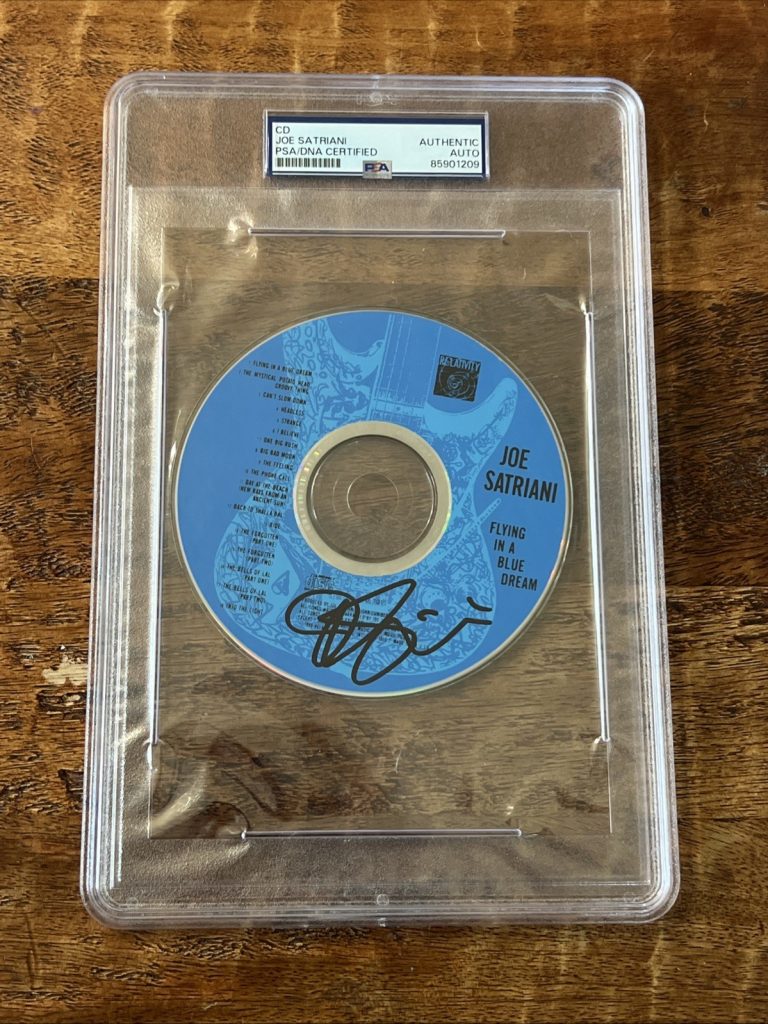 Joe Satriani Signed Flying In A Blue Dream CD PSA/DNA Slab Autographed