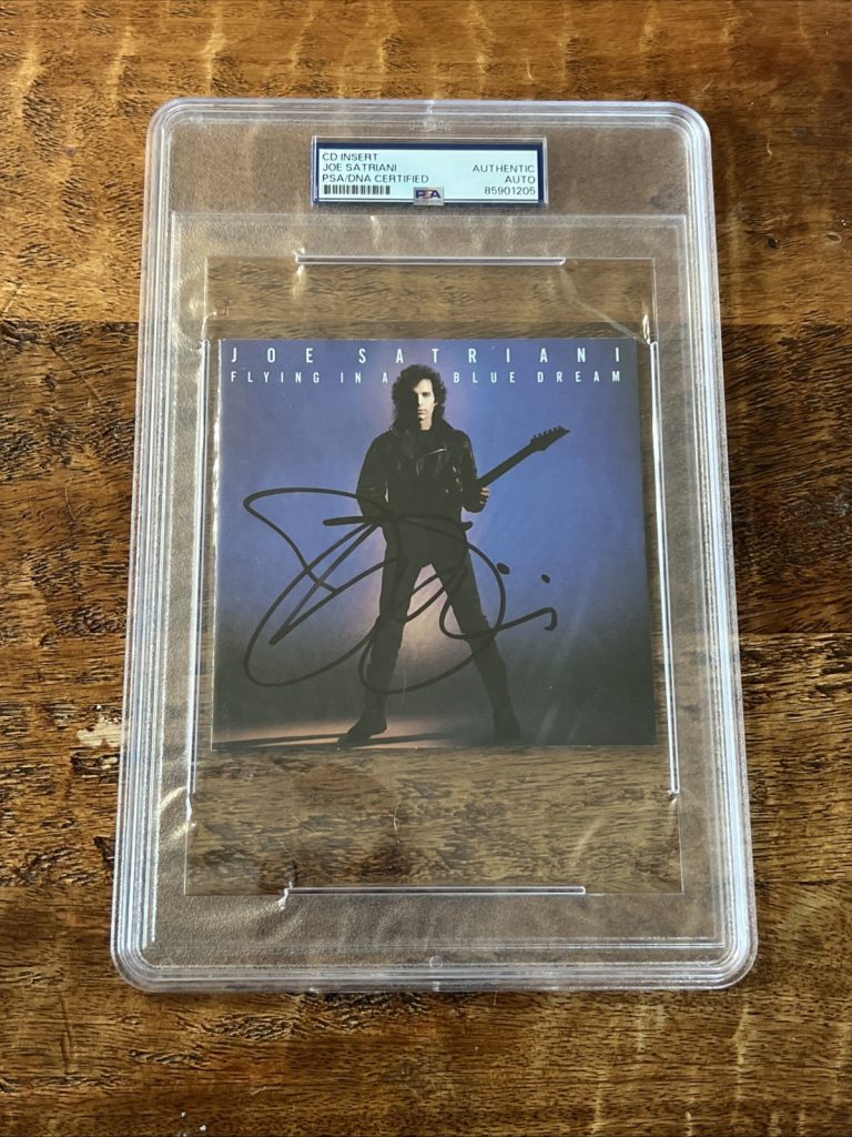 Joe Satriani Signed Flying In A Blue Dream CD PSA/DNA Slab Autographed