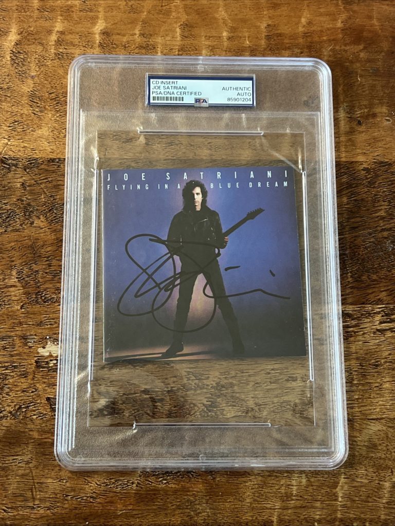 Joe Satriani Signed Flying In A Blue Dream CD PSA/DNA Slab Autographed