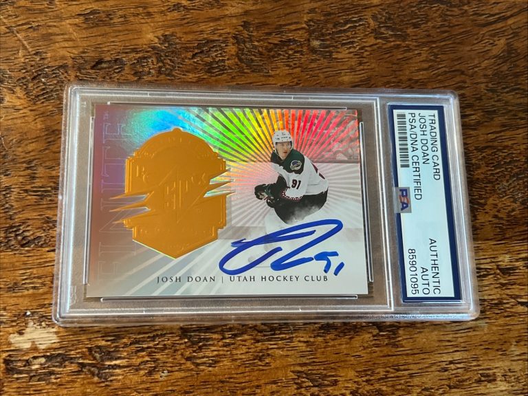 Josh Doan IP Signed Upper Deck SPx RC Card PSA DNA Coa Slab Coyotes Autographed
