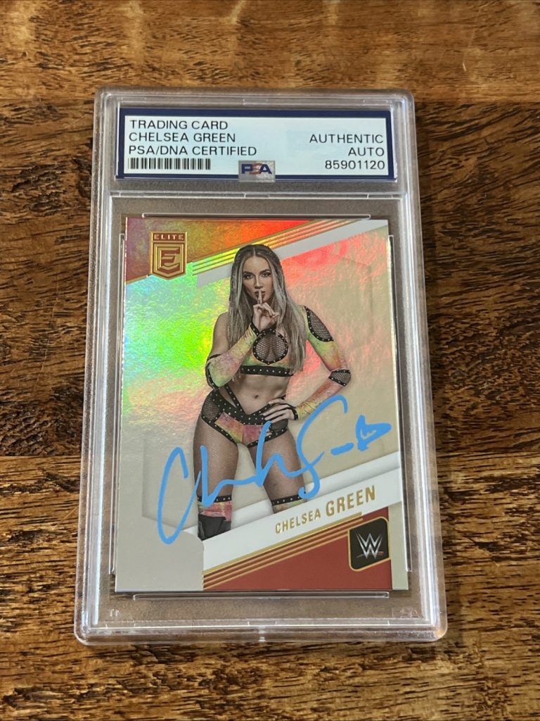 Chelsea Green IP Signed Donruss Elite Card Psa Dna Coa Slab Autographed WWE