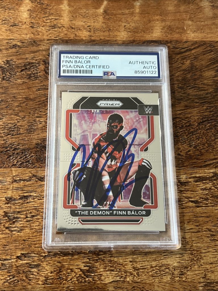Finn Balor IP Signed Prizm Card Psa Dna Coa Slab Autographed WWE The Demon