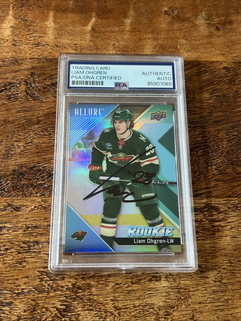 Liam Ohgren IP Signed UD Allure Rookie Card Psa Dna Coa Slab Wild Autographed