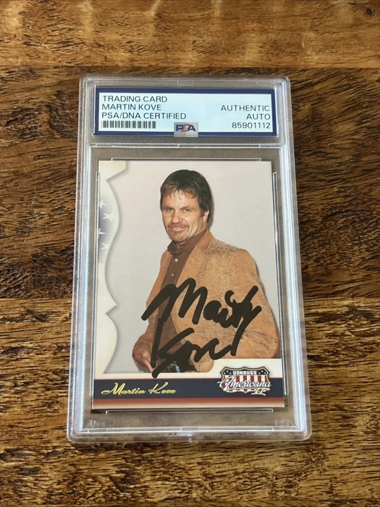 Martin Kove IP Signed Americana Card Psa Dna Coa Slab Autographed Cobra Kai