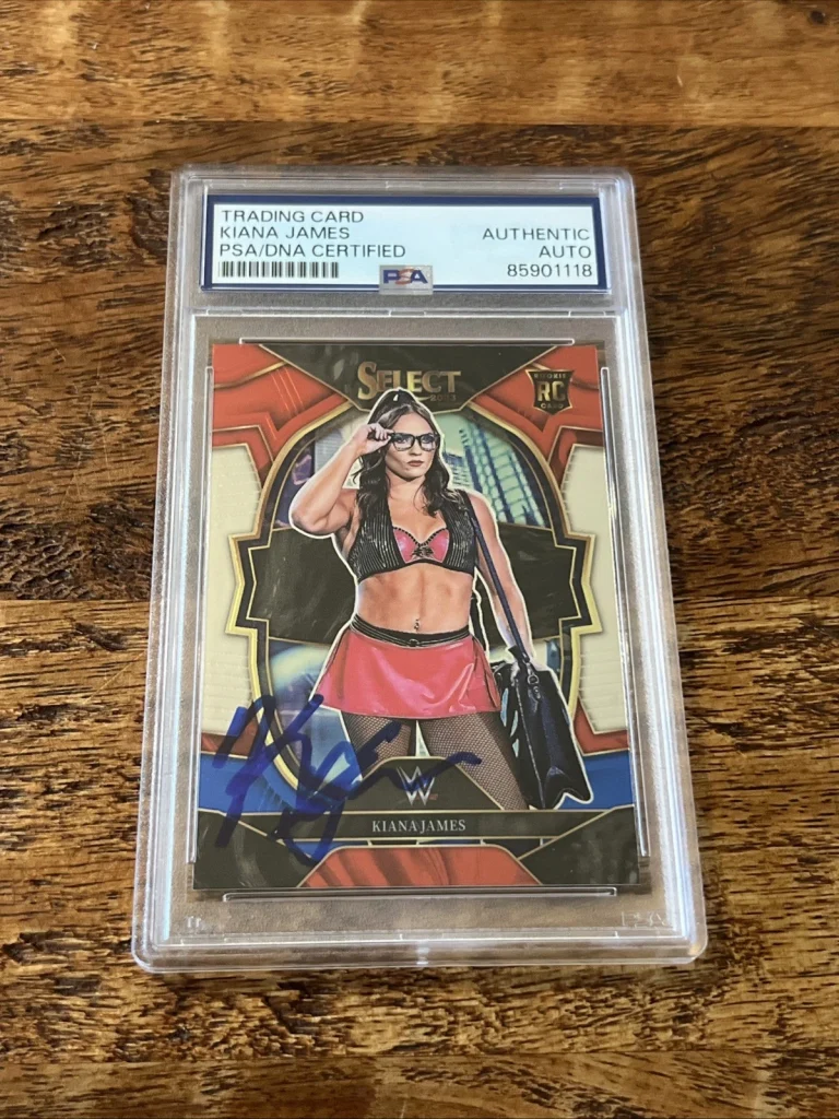 Kiana James IP Signed Select Rookie Card Psa Dna Coa Slab Autographed WWE