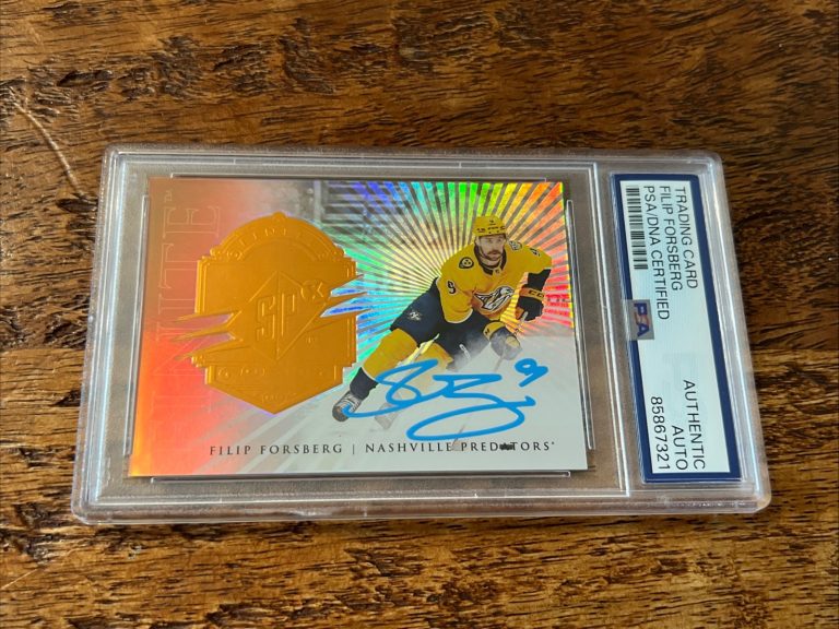 Filip Forsberg IP Signed UD SPx Finite Card PSA DNA Coa Predators Autographed