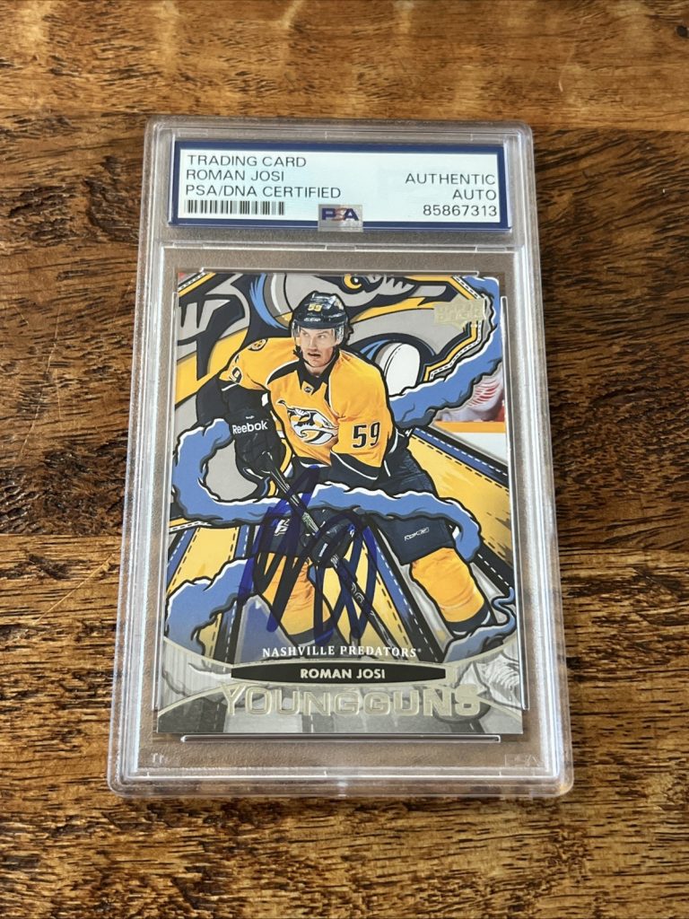 Roman Josi IP Signed UD Young Guns Renewed Card Psa Dna Slab Auto Predators