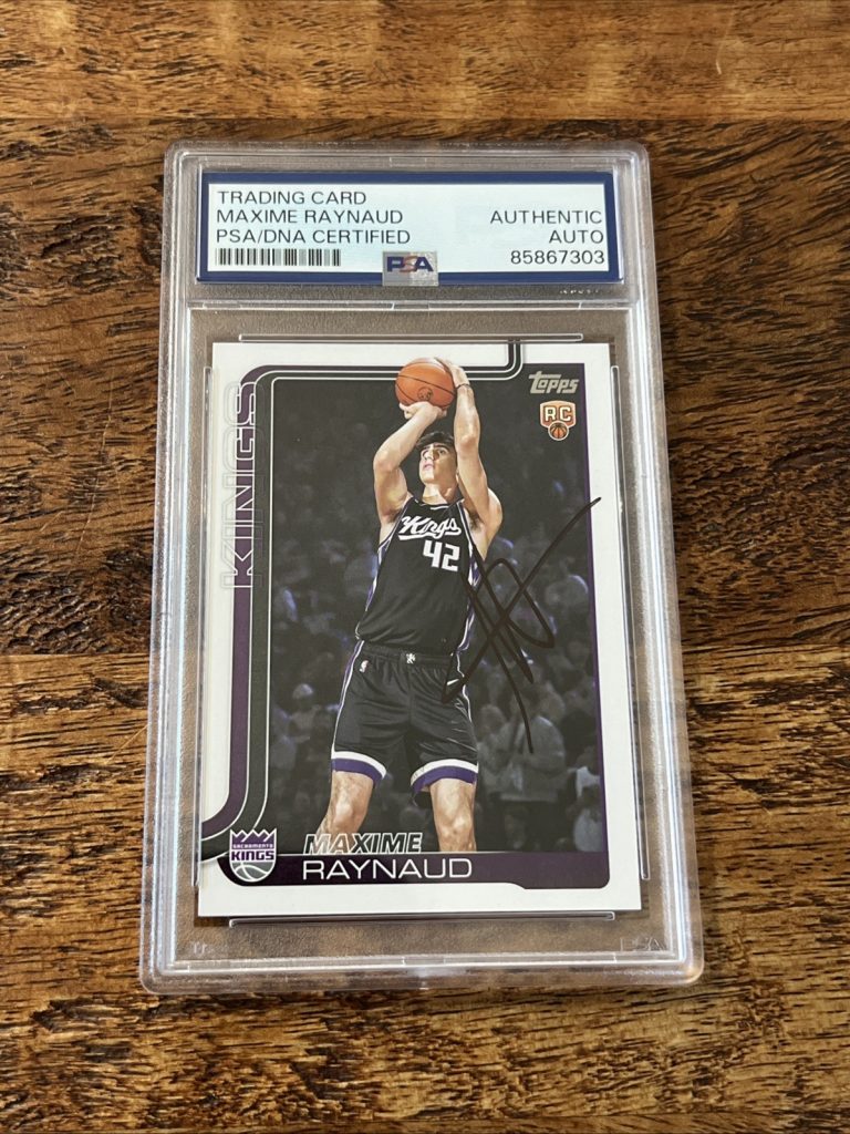 Maxime Raynaud IP Signed Topps RC Card Psa Dna Coa Slab Autographed Kings