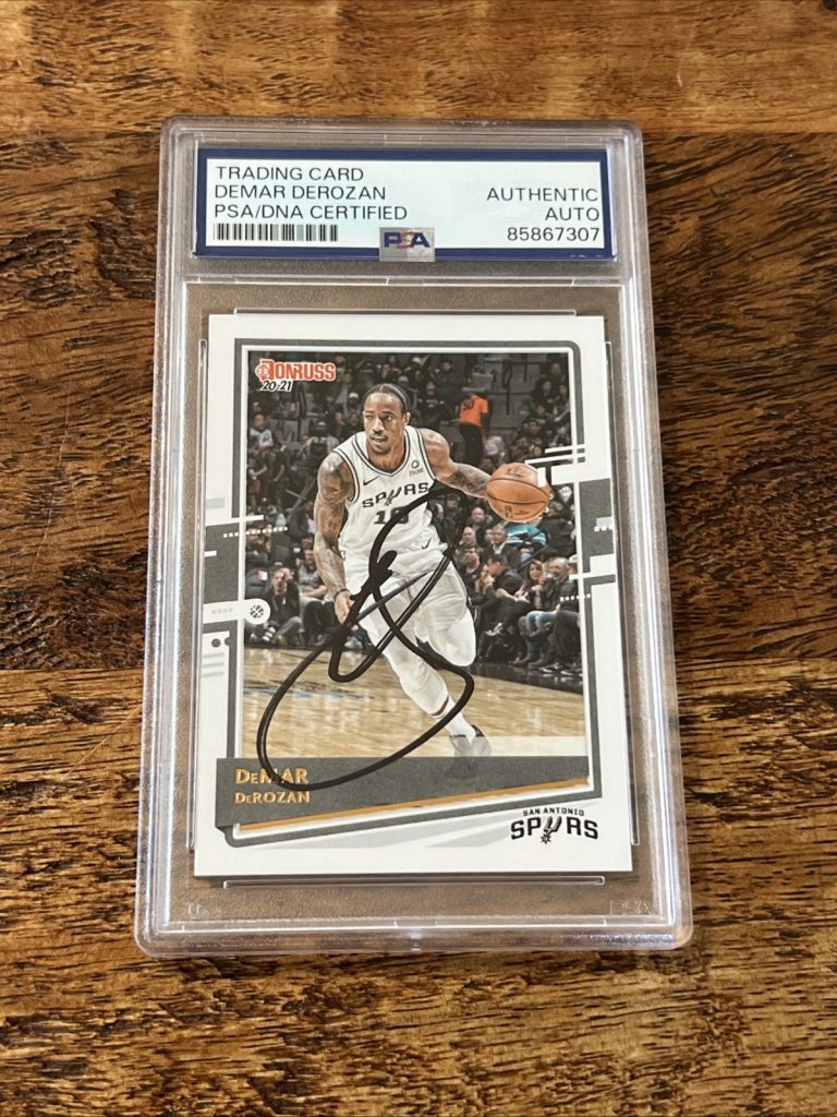 DeMar DeRozan IP Signed Donruss Card Psa Dna Coa Slab Autographed Spurs