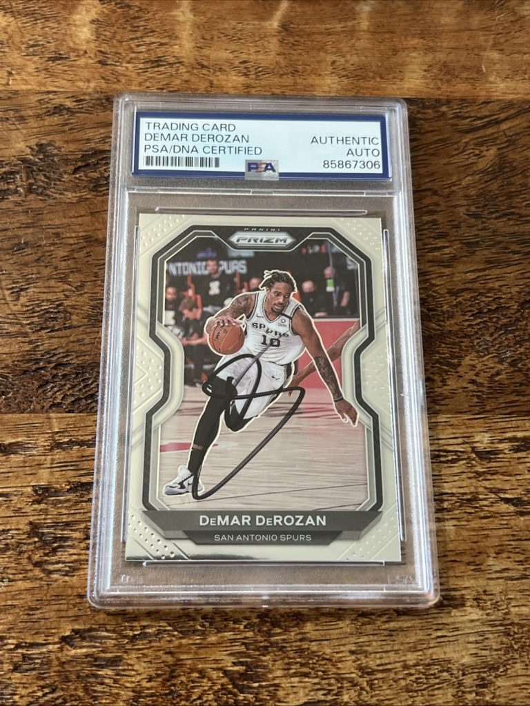 DeMar DeRozan IP Signed Prizm Card Psa Dna Coa Slab Autographed Spurs