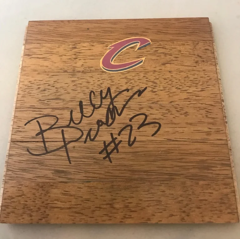Billy Preston signed Cleveland Cavaliers logo floorboard floor autographed Cavs