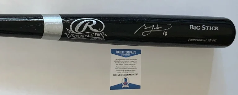 Ben Zobrist Chicago Cubs signed F/S Big Stick Bat autographed BAS Beckett
