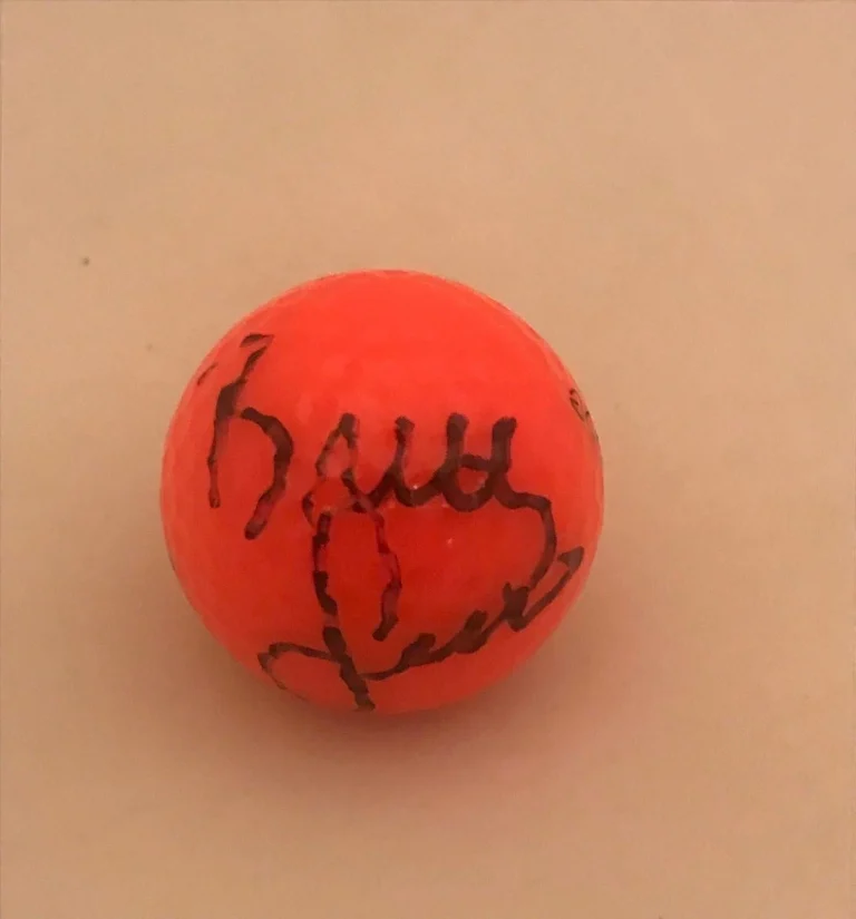 Brittany Lincicome signed Hot Pink Wilson Hope Golf Ball autographed LPGA USA