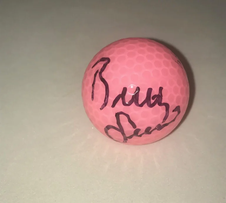 Brittany Lincicome signed Pink Wilson Hope Golf Ball autographed LPGA USA