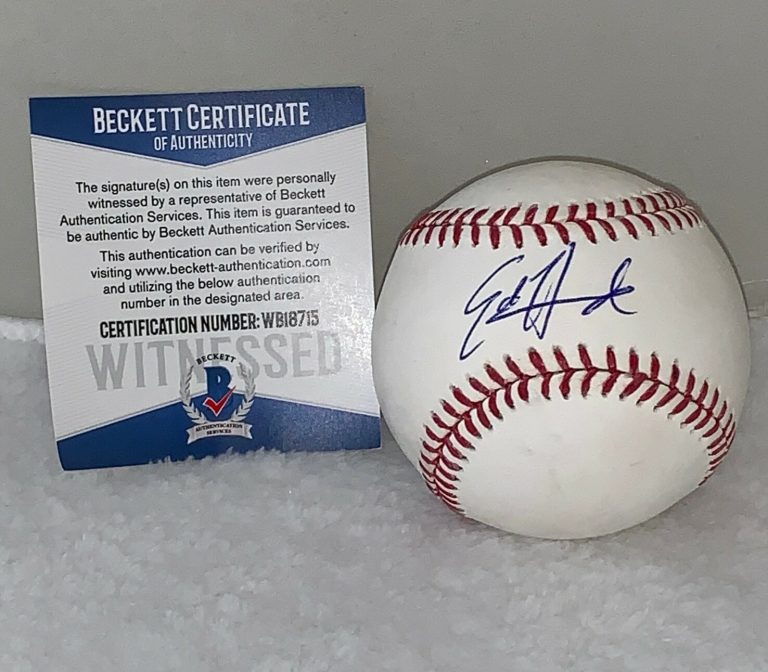 Ed Howard Chicago Cubs signed Official MLB Baseball Ball BAS Beckett Witnessed