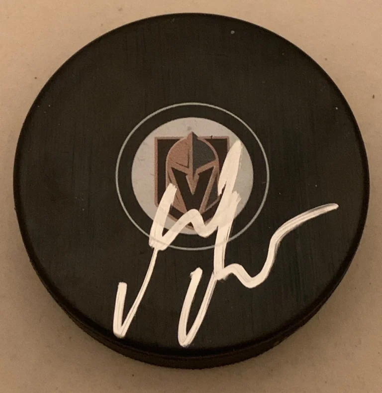 Gerard Gallant signed Las Vegas Golden Knights puck autographed