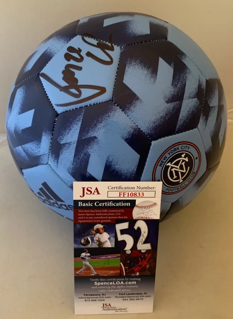 Ronald Matarrita signed New York City FC F/S Logo Soccer Ball NYCFC JSA