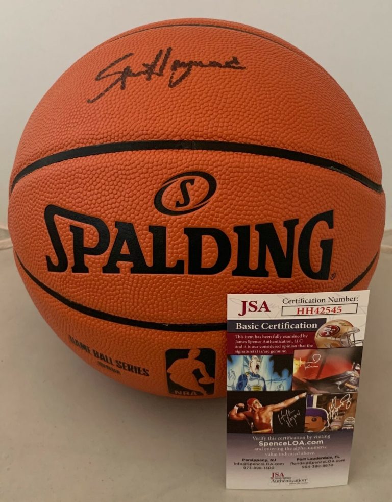 Spencer Haywood Seattle SuperSonics signed F/S NBA Replica Game Ball HOF JSA