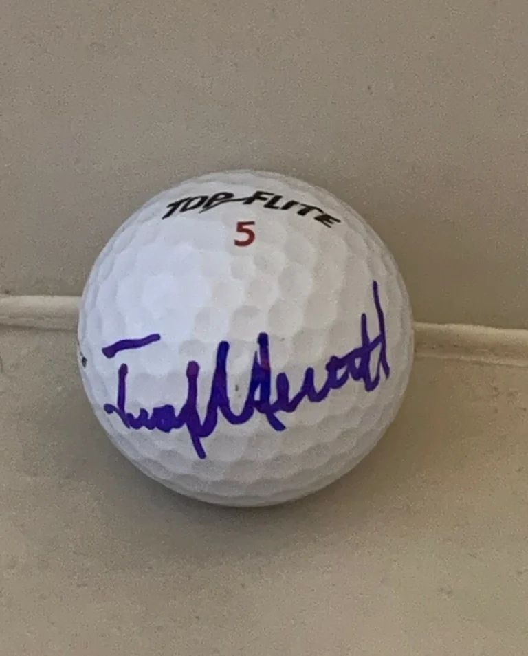 Troy Merritt PGA signed Top Flite Golf Ball autographed