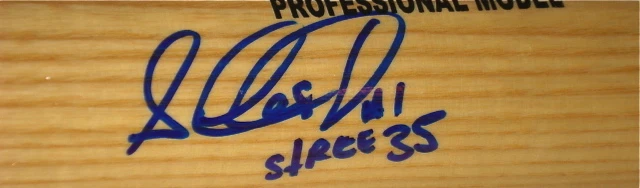 LUIS CASTILLO AUTOGRAPHED BAT (MARLINS) W/ PROOF!