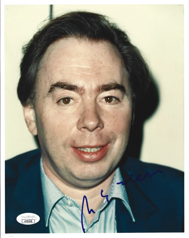 Andrew Lloyd Webber Composer REAL hand SIGNED Promo Photo JSA COA Autographed