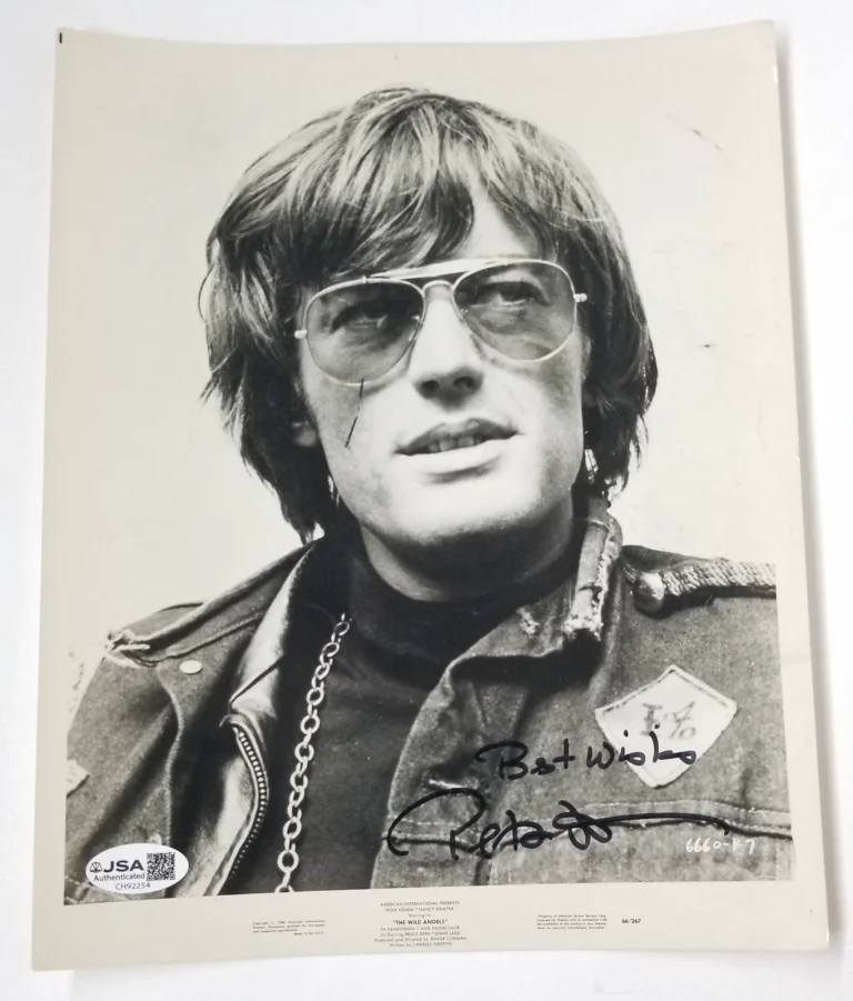 Peter Fonda SIGNED 1966 Wild Angels Promo Photo JSA COA Autographed Easy Rider