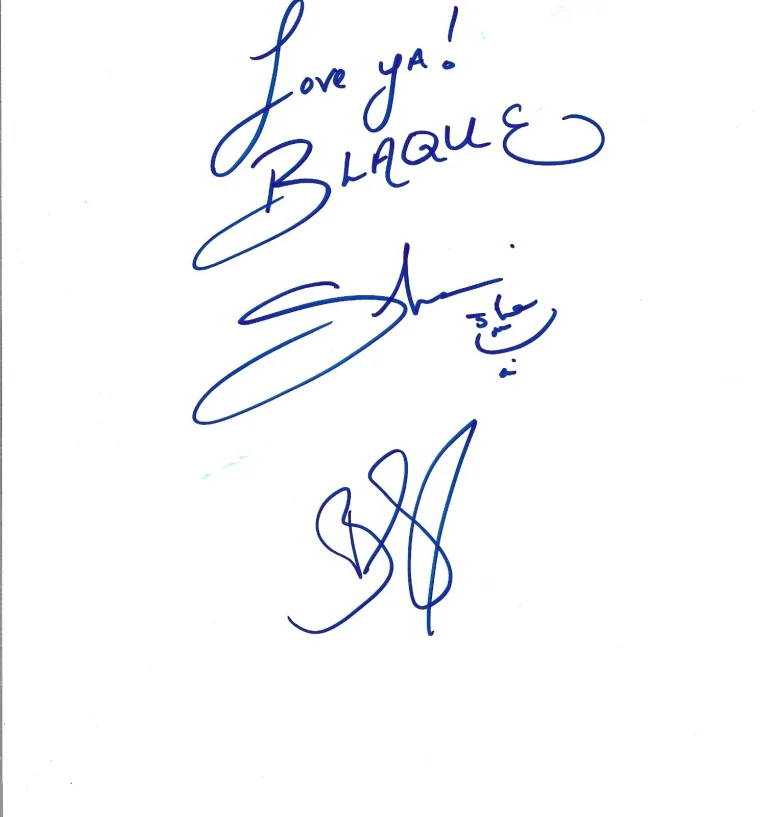 Blaque girl group REAL hand SIGNED Glossy Paper COA Autographed Shamari Brandi
