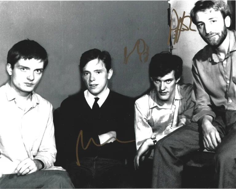 Joy Division hand SIGNED Photo COA Autographed New Order Sumner Hook Morris