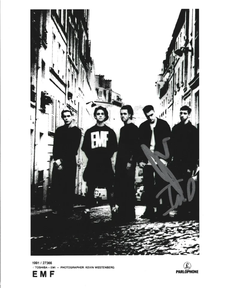 EMF band REAL hand SIGNED Photo COA Autographed James & Ian Unbelievable