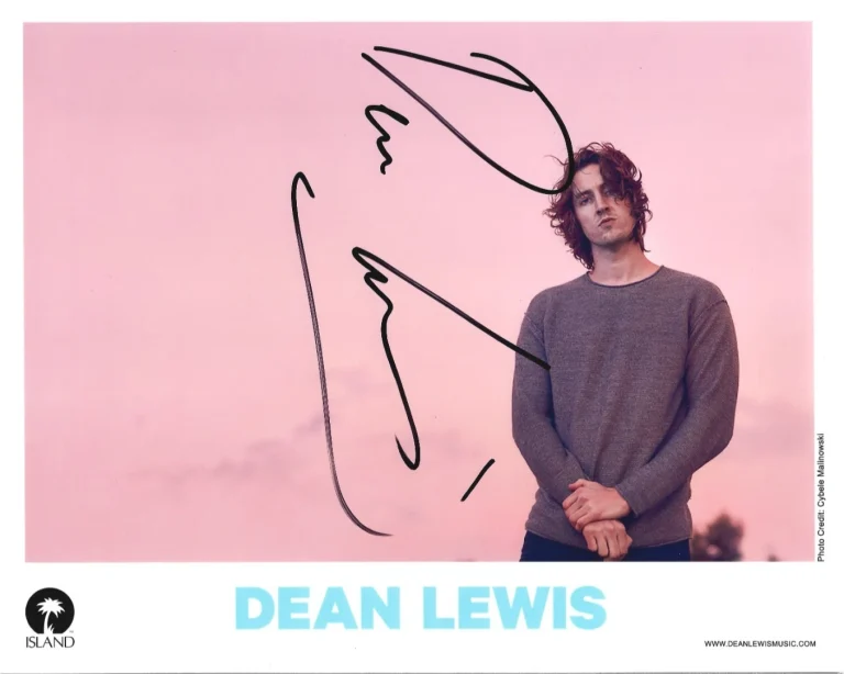Dean Lewis musician REAL hand SIGNED 8x10