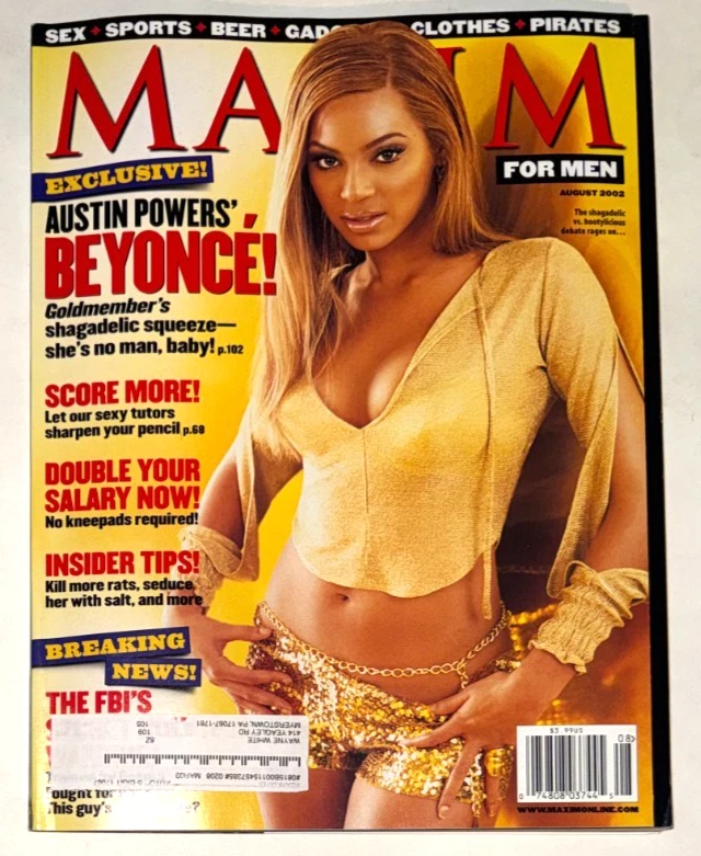 BEYONCE MAXIM Magazine August 2002 Goldmember #56 Great shape