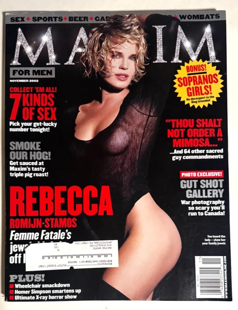 Rebecca Romijn Stamos Maxim Magazine Nov 2002 Femme Fatale Sopranos Girls Issue