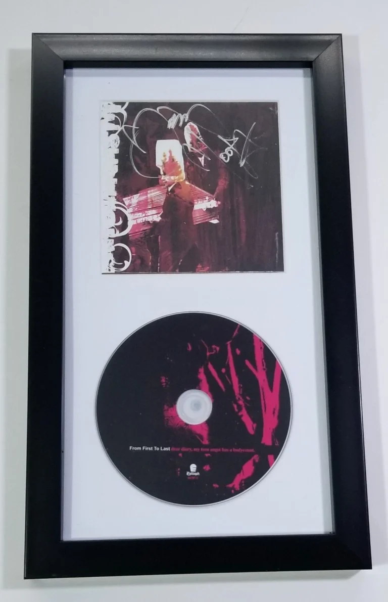 DJ Skrillex SIGNED From First To Last Dear Diary Teen CD Framed Display JSA COA
