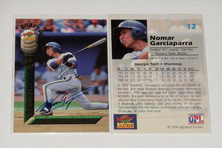 NOMAR GARCIAPARRA AUTOGRAPHED 1994 MINOR LEAGUE ROOKIE CARD!
