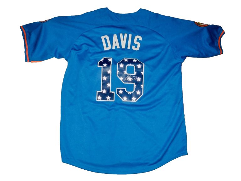 CHRIS DAVIS AUTOGRAPHED CUSTOM JERSEY (BALTIMORE ORIOLES) - 2013 MLB ALL-STAR!